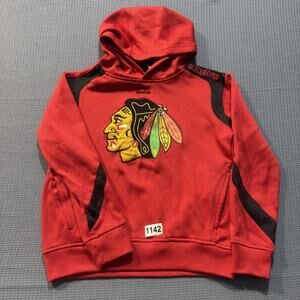 Reebok Face off Boys Hoodie Sz M Pre-Owned Excellent